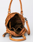 Never Mind Nmbgm112C Tote Vintage Handmade Genuine Cowhide Leather Women Bag Western Handbag Purse
