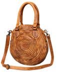 Never Mind Nmbgm112C Tote Vintage Handmade Genuine Cowhide Leather Women Bag Western Handbag Purse