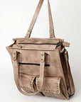 Never Mind Nmbg111A Tote Vintage Handmade Genuine Cowhide Leather Women Bag Western Handbag Purse