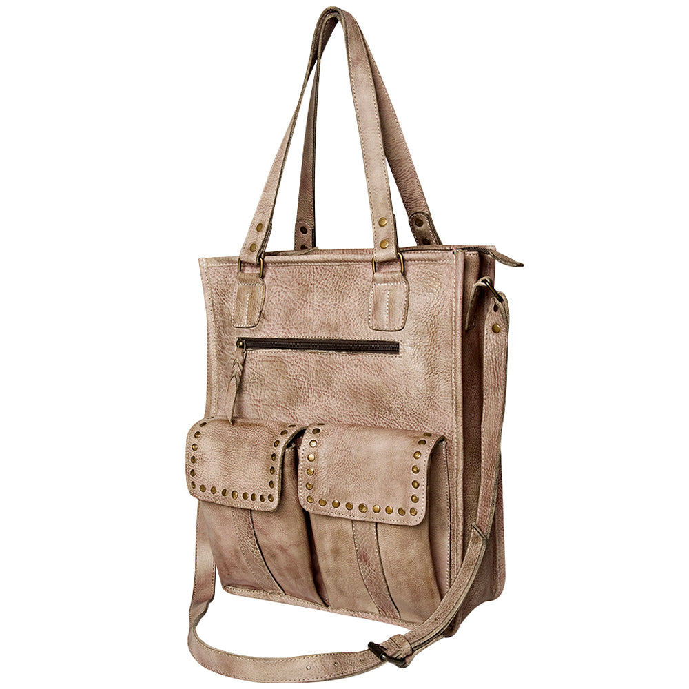 Never Mind Nmbg111A Tote Vintage Handmade Genuine Cowhide Leather Women Bag Western Handbag Purse