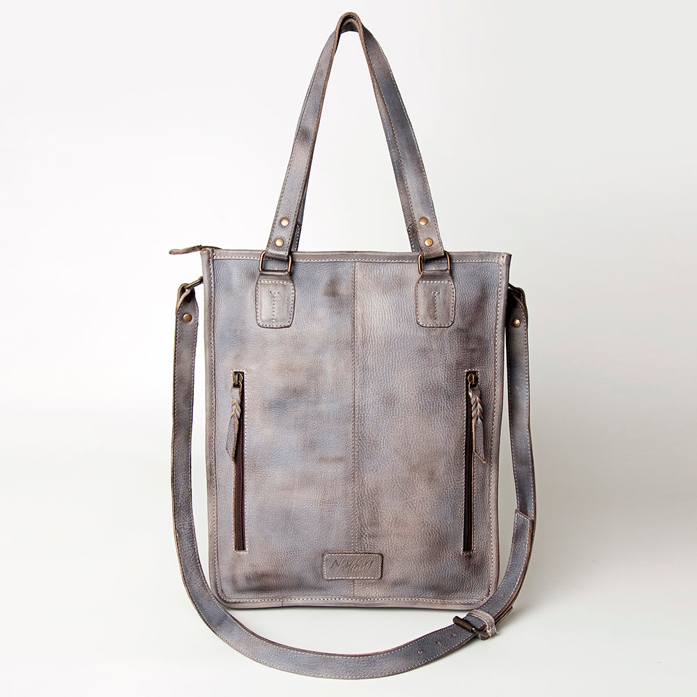 Never Mind Nmbg111B Tote Vintage Handmade Genuine Cowhide Leather Women Bag Western Handbag Purse