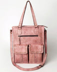 Never Mind Nmbg111D Tote Vintage Handmade Genuine Cowhide Leather Women Bag Western Handbag Purse