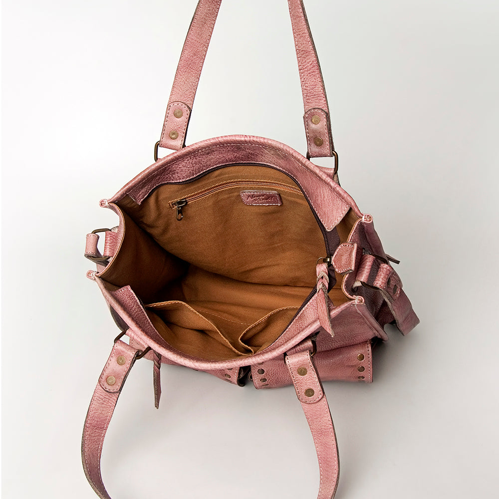 Never Mind Nmbg111D Tote Vintage Handmade Genuine Cowhide Leather Women Bag Western Handbag Purse