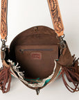 American Darling Large Crossbody Saddle Blanket Genuine Leather Western Women Bag Handbag Purse | Western Crossbody Bag | Travel Crossbody Bags | College Crossbody Bag | Casual Crossbody Bag