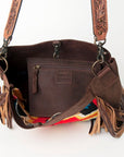 American Darling Large Crossbody Saddle Blanket Genuine Leather Western Women Bag Handbag Purse | Western Crossbody Bag | Travel Crossbody Bags | College Crossbody Bag | Casual Crossbody Bag