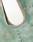 Never Mind Nmbg112D Tote Vintage Handmade Genuine Cowhide Leather Women Bag Western Handbag Purse