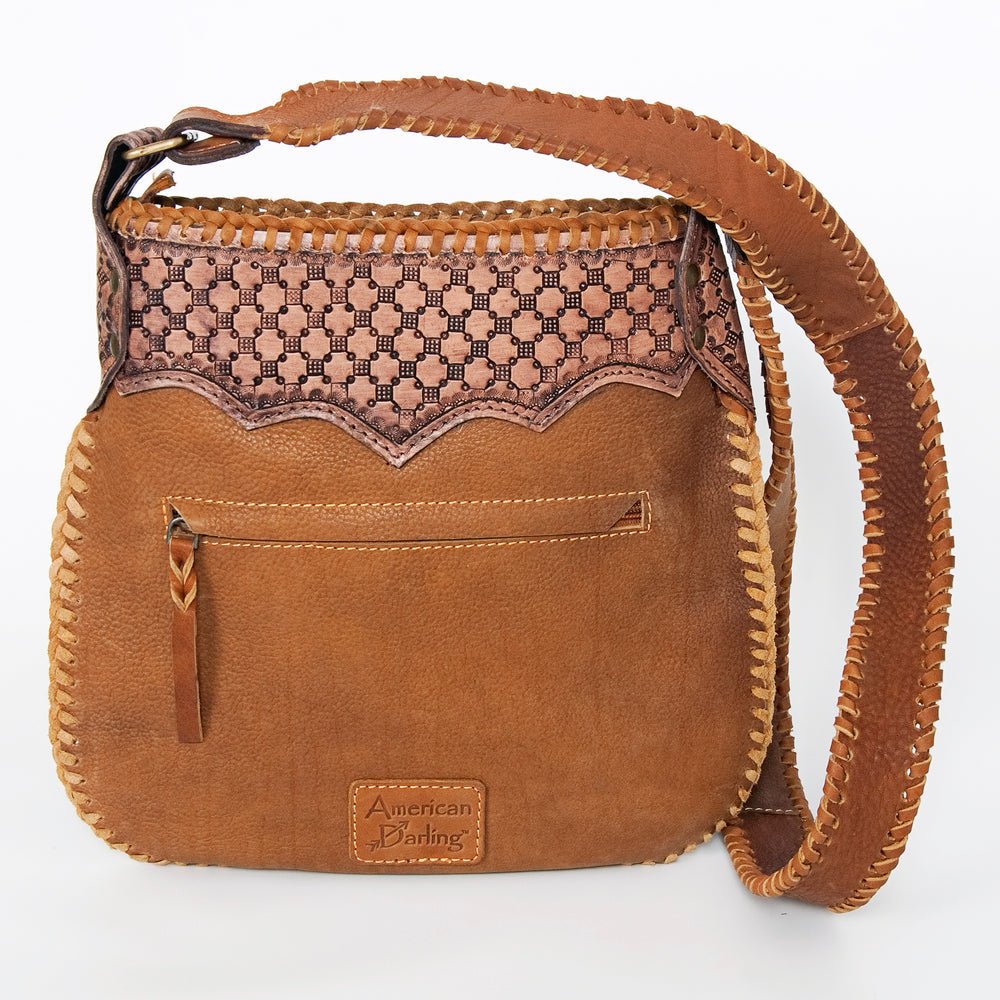 American Darling Cross Body Hand Tooled Genuine Leather women bag western handbag purse