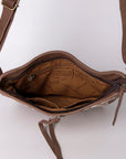 American Darling Cross Body Hand Tooled Genuine Leather women bag western handbag purse