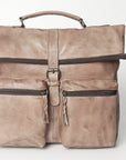 Never Mind Nmbg134B Backpack Vintage Handmade Genuine Cowhide Leather Women Bag Western Handbag Purse