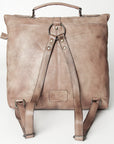 Never Mind Nmbg134B Backpack Vintage Handmade Genuine Cowhide Leather Women Bag Western Handbag Purse