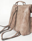 Never Mind Nmbg134B Backpack Vintage Handmade Genuine Cowhide Leather Women Bag Western Handbag Purse