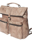 Never Mind Nmbg134B Backpack Vintage Handmade Genuine Cowhide Leather Women Bag Western Handbag Purse