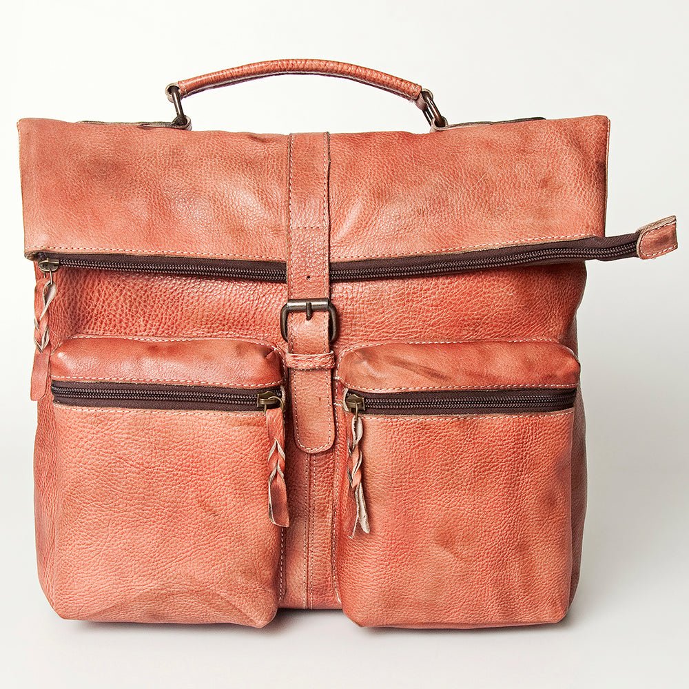 Never Mind Nmbg134C Backpack Vintage Handmade Genuine Cowhide Leather Women Bag Western Handbag Purse