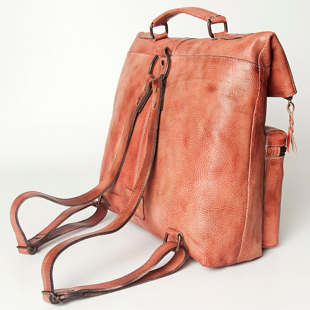 Never Mind Nmbg134C Backpack Vintage Handmade Genuine Cowhide Leather Women Bag Western Handbag Purse
