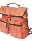 Never Mind Nmbg134C Backpack Vintage Handmade Genuine Cowhide Leather Women Bag Western Handbag Purse