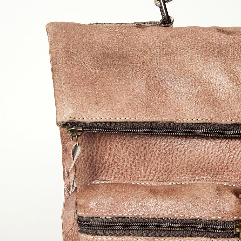 Never Mind Nmbg134D Backpack Vintage Handmade Genuine Cowhide Leather Women Bag Western Handbag Purse