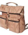 Never Mind Nmbg134D Backpack Vintage Handmade Genuine Cowhide Leather Women Bag Western Handbag Purse