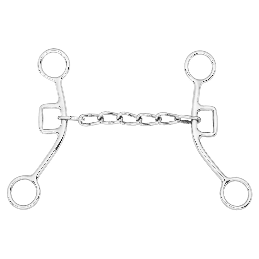 HILASON Western Light Fixed Cheek Chain Bit Stainless Steel for Training | Horse Bits Walking Equine for horses