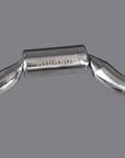 Bar H Equine Low Port Stainless Steel 3-Ring Combination Elevator Bit w/ leather strap