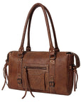 Vintage Handmade Genuine Cowhide Leather Tote Bag for Women