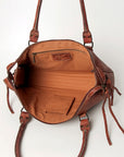 Never Mind Nmbgz113C Tote Vintage Handmade Genuine Cowhide Leather Women Bag Western Handbag Purse