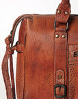 Never Mind Nmbgz113C Tote Vintage Handmade Genuine Cowhide Leather Women Bag Western Handbag Purse