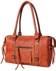 Never Mind Nmbgz113C Tote Vintage Handmade Genuine Cowhide Leather Women Bag Western Handbag Purse