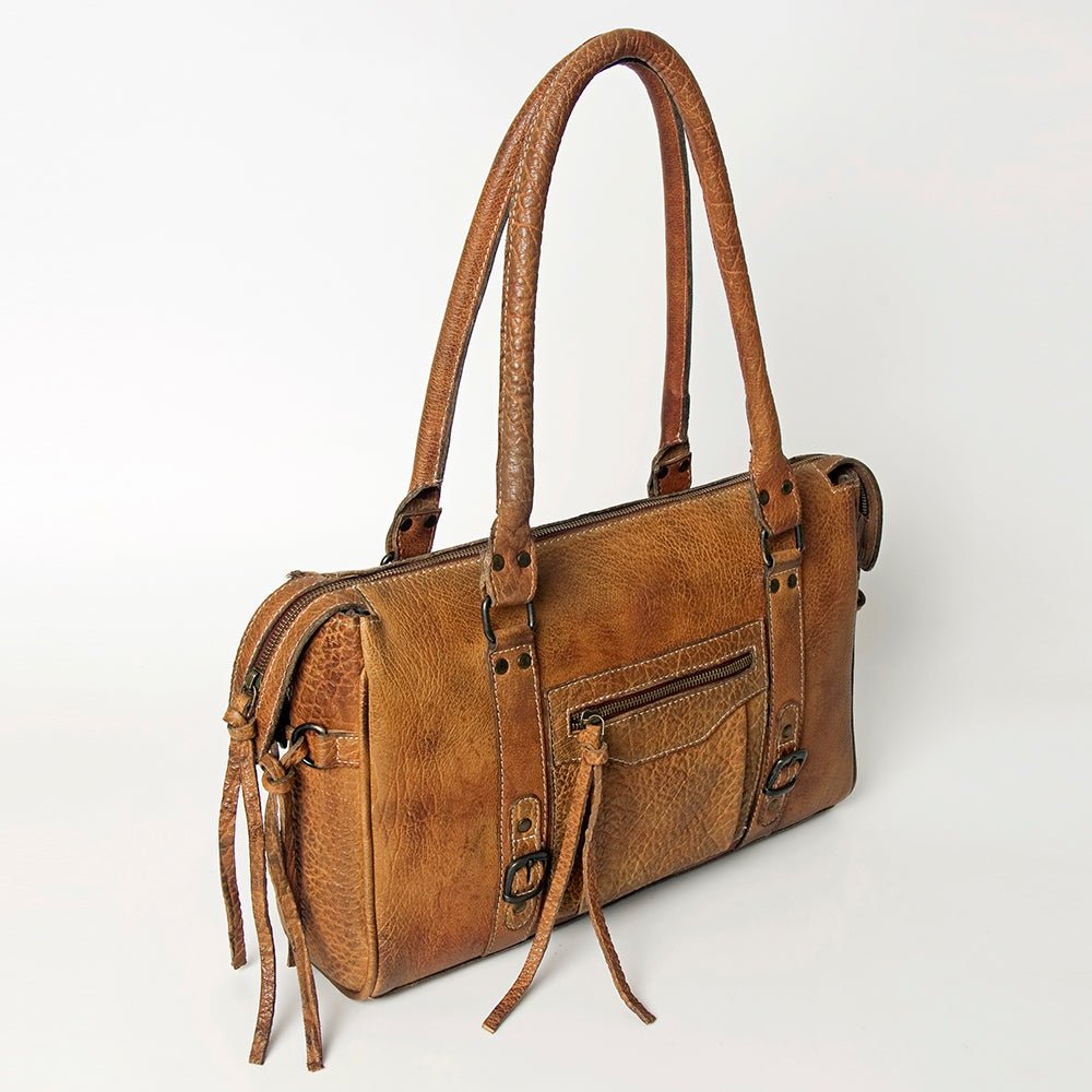 Never Mind Nmbgz113E Tote Vintage Handmade Genuine Cowhide Leather Women Bag Western Handbag Purse