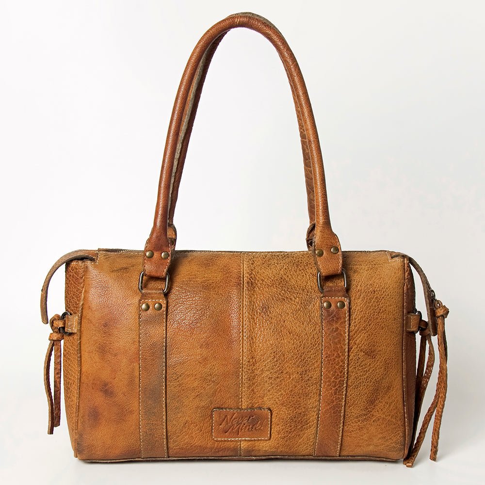 Never Mind Nmbgz113E Tote Vintage Handmade Genuine Cowhide Leather Women Bag Western Handbag Purse