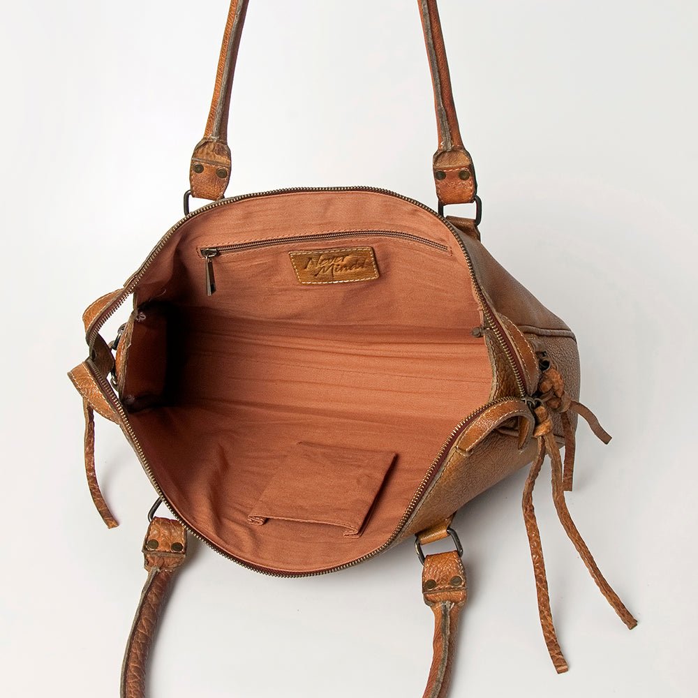 Never Mind Nmbgz113E Tote Vintage Handmade Genuine Cowhide Leather Women Bag Western Handbag Purse