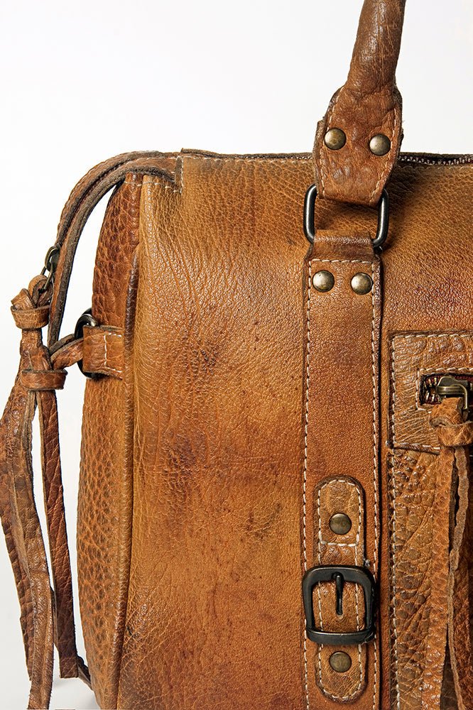 Never Mind Nmbgz113E Tote Vintage Handmade Genuine Cowhide Leather Women Bag Western Handbag Purse