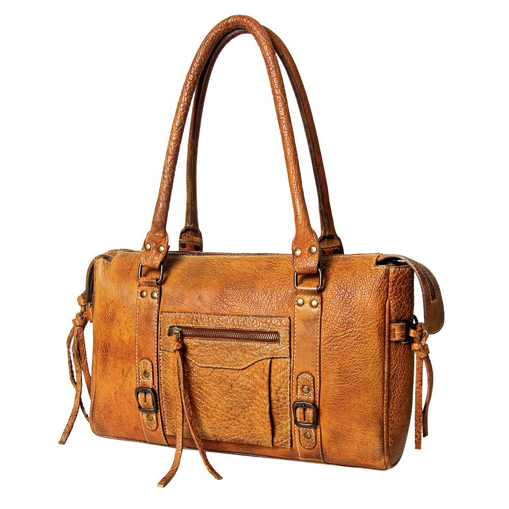 Never Mind Nmbgz113E Tote Vintage Handmade Genuine Cowhide Leather Women Bag Western Handbag Purse