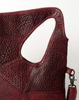 Never Mind Nmbgz117A Clutch Vintage Handmade Genuine Cowhide Leather Women Bag Western Handbag Purse