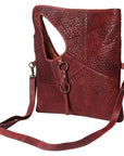 Never Mind Nmbgz117A Clutch Vintage Handmade Genuine Cowhide Leather Women Bag Western Handbag Purse