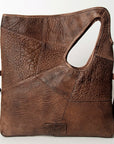 Clutch Vintage Handmade Genuine Cowhide Leather Western Style Handbag For Women Everyday