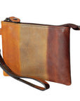 Never Mind Nmbgz114A Wristlet Vintage Handmade Genuine Cowhide Leather Women Bag Western Handbag Purse