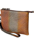 Never Mind Nmbgz115A Wristlet Vintage Handmade Genuine Cowhide Leather Women Bag Western Handbag Purse