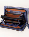 American Darling ADBGZ626 Wallet Hand Tooled Genuine Leather Women Bag Western Handbag Purse