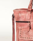 Never Mind Nmbg124A Tote Vintage Handmade Genuine Cowhide Leather Women Bag Western Handbag Purse