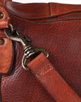 Spaghetti Western Swc124Bcg Tote Vintage Handmade Drum Dyed Genuine European Cowhide Leather Women Bag Western Handbag Purse