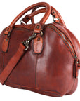 Spaghetti Western Swc124Bcg Tote Vintage Handmade Drum Dyed Genuine European Cowhide Leather Women Bag Western Handbag Purse