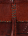 Spaghetti Western Swc125Cg Tote Vintage Handmade Drum Dyed Genuine European Cowhide Leather Women Bag Western Handbag Purse