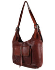 Spaghetti Western Swc125Cg Tote Vintage Handmade Drum Dyed Genuine European Cowhide Leather Women Bag Western Handbag Purse