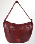 Spaghetti Western Swc129Cg Hobo Vintage Handmade Drum Dyed Genuine European Cowhide Leather Women Bag Western Handbag Purse