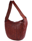 Spaghetti Western Swc129Cg Hobo Vintage Handmade Drum Dyed Genuine European Cowhide Leather Women Bag Western Handbag Purse