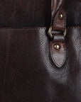 Spaghetti Western Swc131Brn Tote Vintage Handmade Drum Dyed Genuine European Cowhide Leather Women Bag Western Handbag Purse