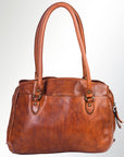 Spaghetti Western Swc131Cg Tote Vintage Handmade Drum Dyed Genuine European Cowhide Leather Women Bag Western Handbag Purse