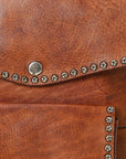 Spaghetti Western Swc139Cg Tote Vintage Handmade Drum Dyed Genuine European Cowhide Leather Women Bag Western Handbag Purse