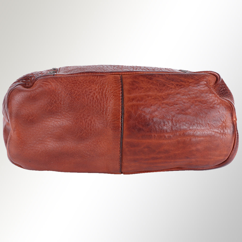 Spaghetti Western Swc140Cg Hobo Vintage Handmade Drum Dyed Genuine European Cowhide Leather Women Bag Western Handbag Purse