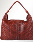 Spaghetti Western Swc141Cg Hobo Vintage Handmade Drum Dyed Genuine European Cowhide Leather Women Bag Western Handbag Purse